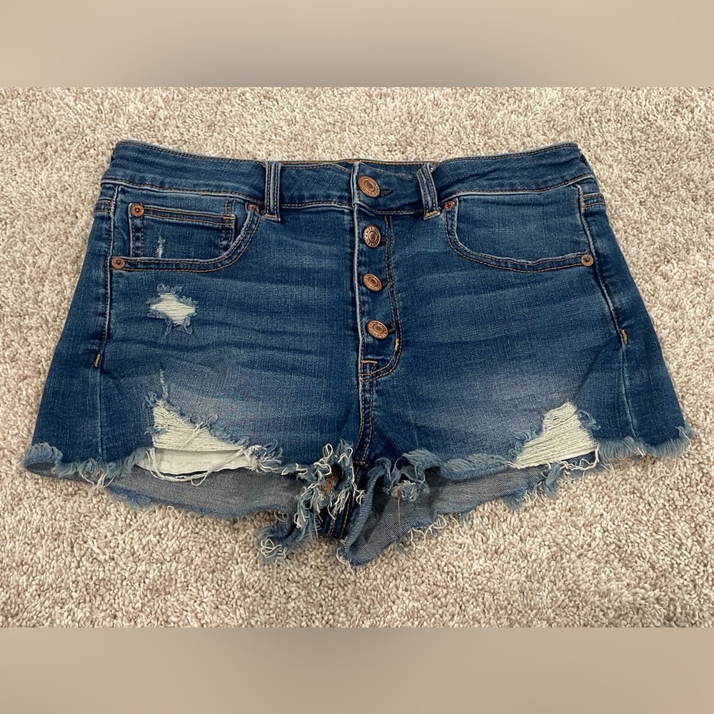 American Eagle stretch denim cutoffs size 8